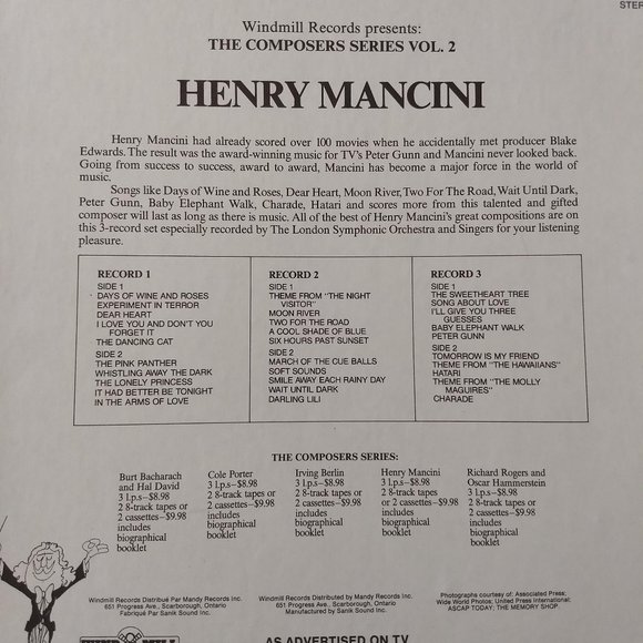 vintage 70s Henry Mancini 3x record box set - Picture 3 of 6